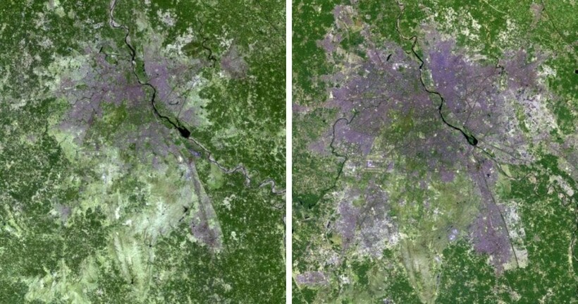 14 пар снимков со спутников NASA, которые показывают, как изменилась наша планета