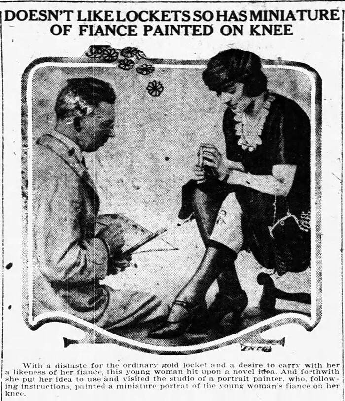 Ручная роспись колен: странный тренд 1920-х годов, о котором мало кто слышал