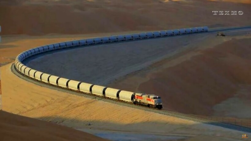 Видео: 100 миллиардов долларов в песок — арабы строят железную дорогу в пустыне